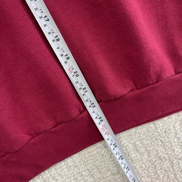Vintage Fruit of the Loom Cotton Blank Dark Red Sweatshirt Made In USA Sz M - Picture 8 of 13